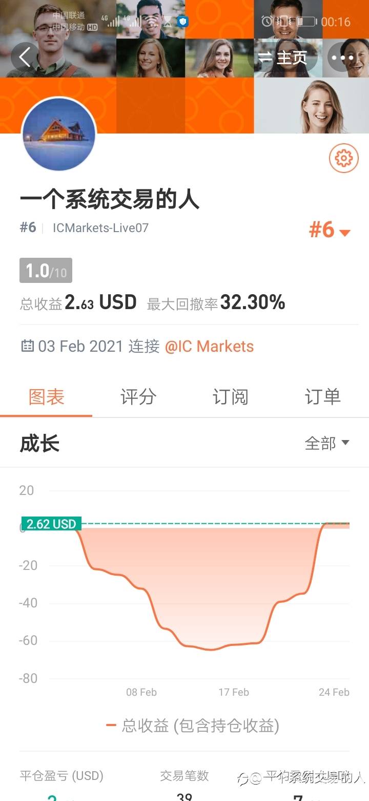 一个账号扭亏为盈了