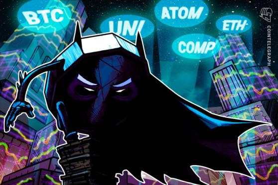 Top Five Cryptocurrencies to Watch This Week: BTC, ETH, UNI, ATOM, COMP