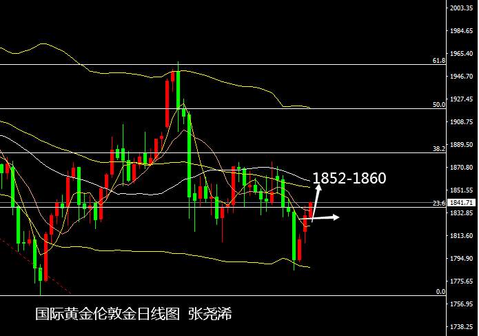 张尧浠：憧憬刺激推动黄金如期反弹、周内继续跟看至1855