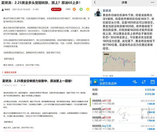 夏黛清：2.26黄金跌势来袭请系好安全带，原油择机空！