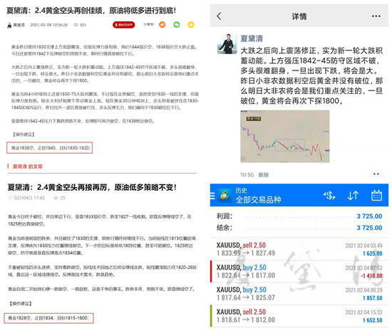夏黛清：2.5黄金冲高乏力续看跌，原油冲高无惧！