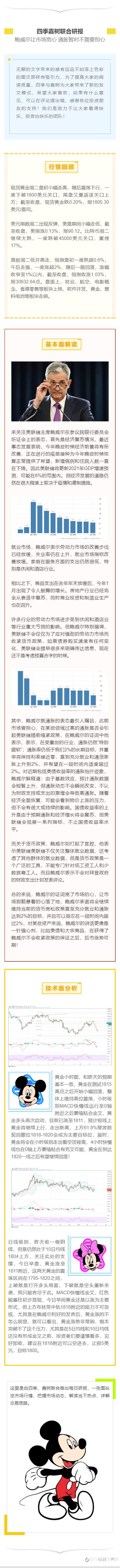 四季：鲍威尔让市场宽心，通胀暂时不需要关心
