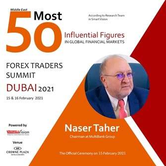 MEXGROUP大通金融集团主席Naser Taher先生荣膺全球金融市场最具影响力50人
