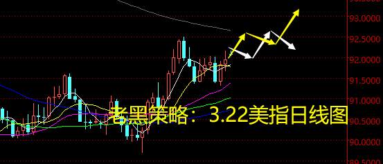 老黑策略：3.22外汇分析策略