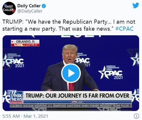 特朗普CPAC演讲的那些瞬间！“从美国第一到美国最后”——特朗普抨击拜登，几乎宣布参加2024年CPAC竞选