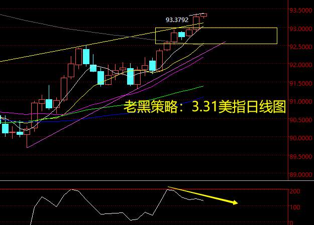 老黑策略：3.31外汇分析策略