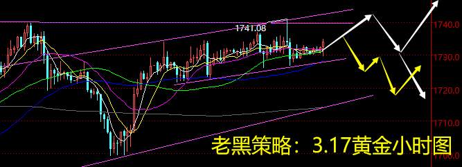 老黑策略：3.17黄金分析策略