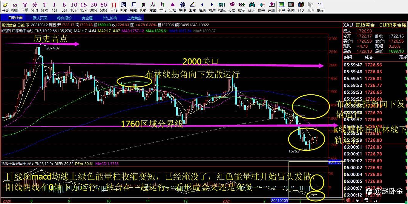 3.15号黄金解析以及操作建议布局!