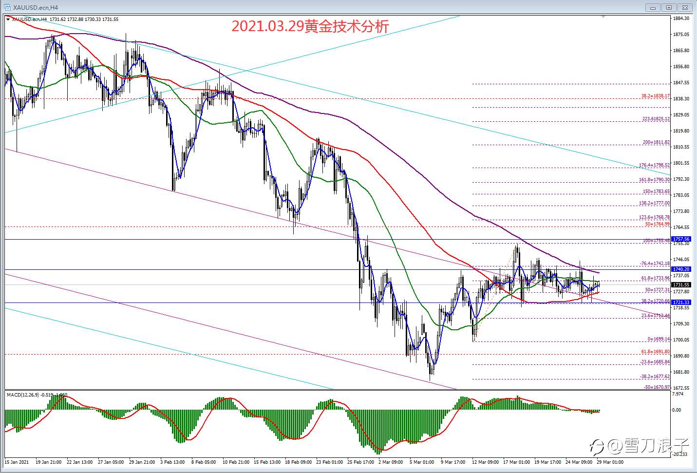 2021.03.29黄金技术分析