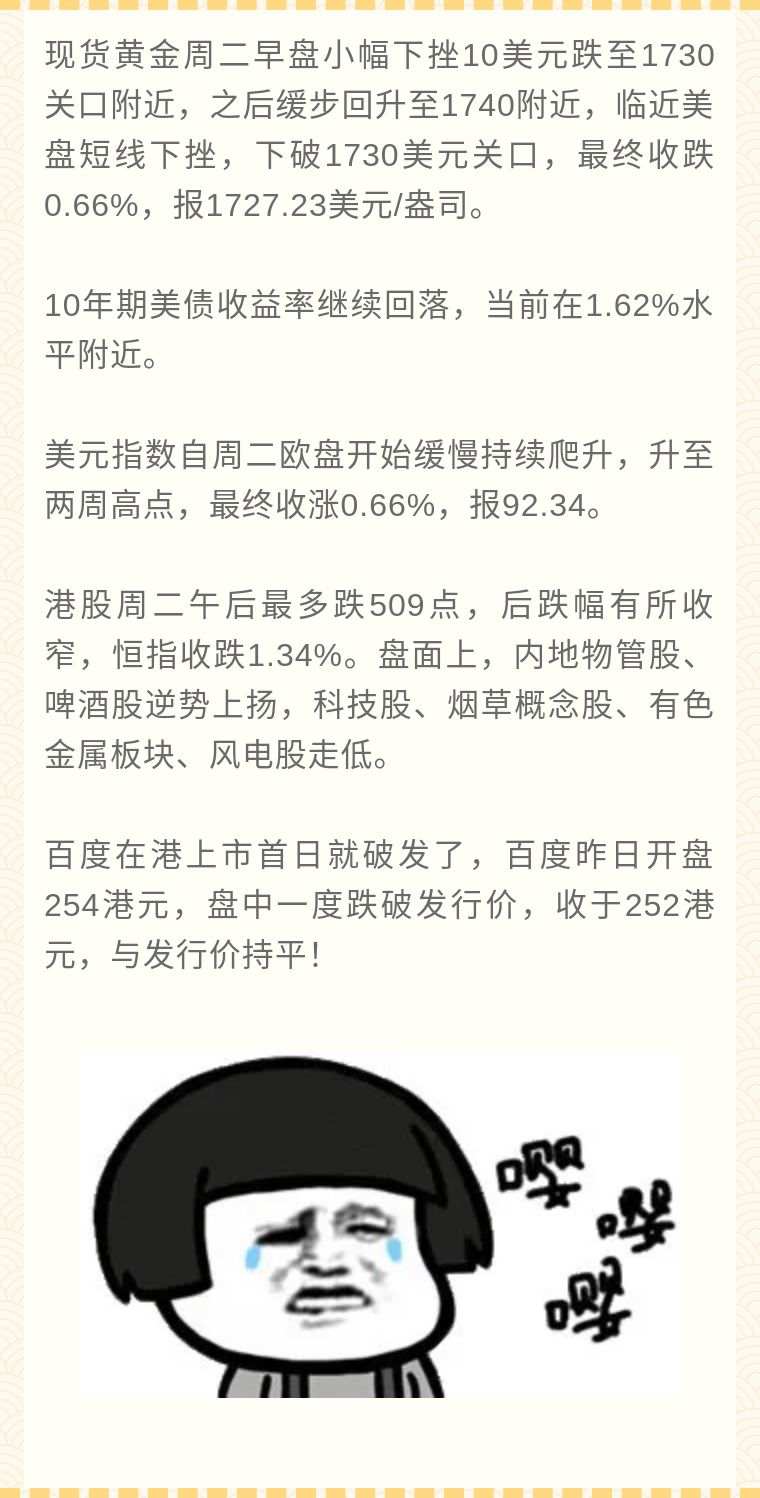 嘉树每日黄金研报：终于下破了！