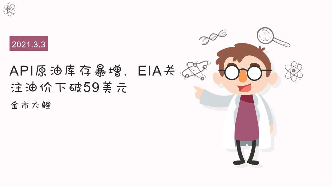 API原油库存暴增，EIA关注油价下破59美元
