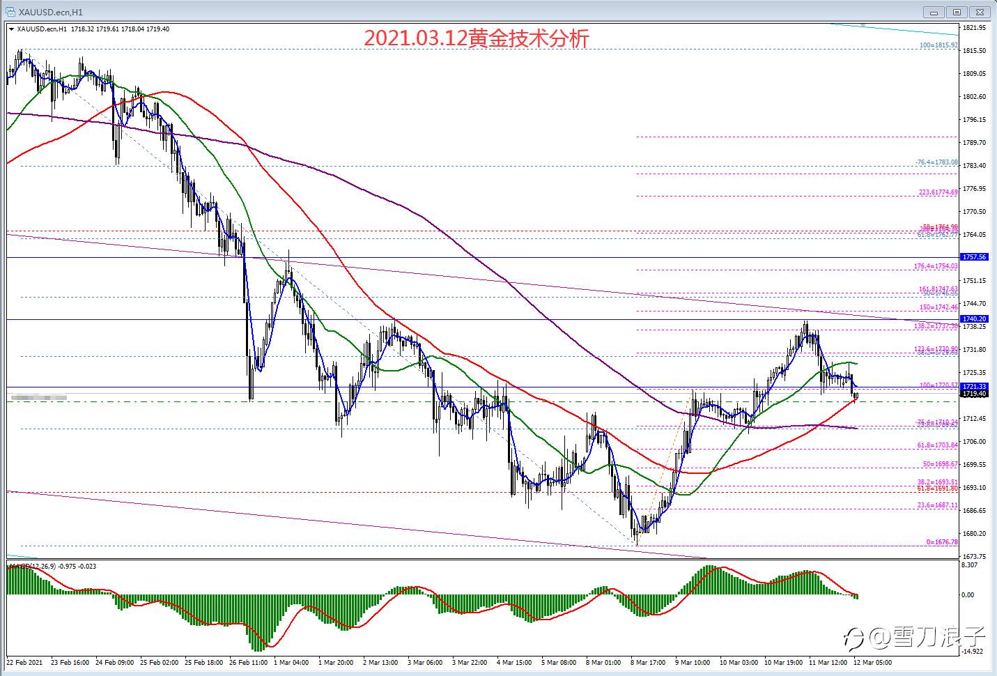 2021.03.12黄金技术分析
