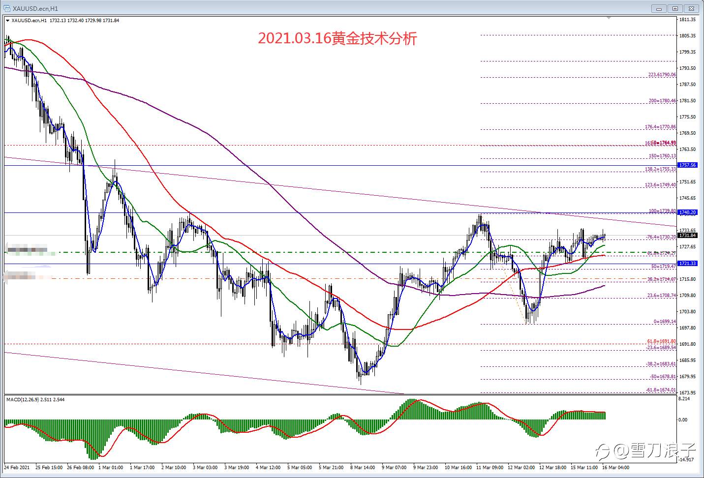 2021.03.16黄金技术分析