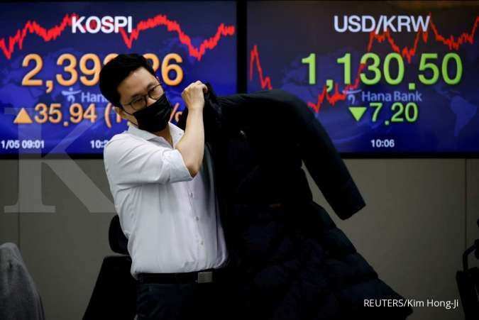 Bursa Asia beragam Rabu pagi, terbebani keraguan pemulihan dari pandemi