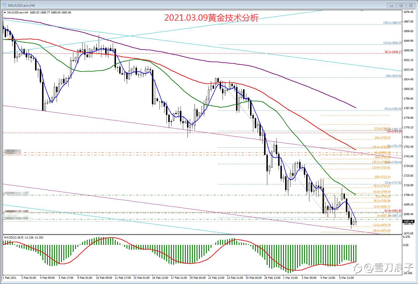 2021.03.09黄金技术分析
