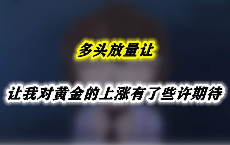 多头放量让我对黄金的上涨有了些许期待