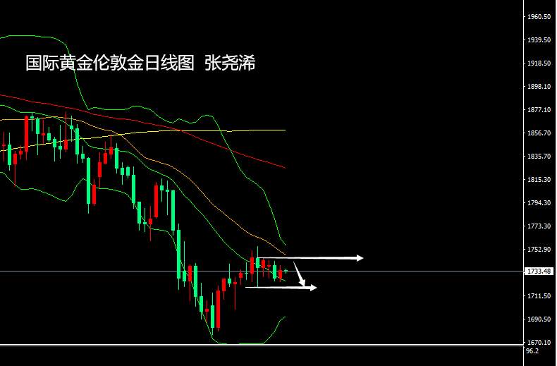 张尧浠：耶伦言生避险受益美元、黄金跟涨难持久仍高空