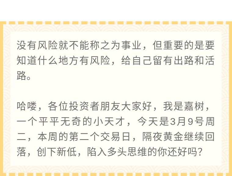 嘉树：你陷入了黄金多头思维？