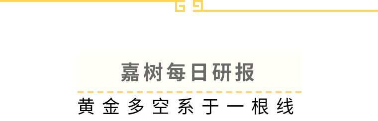 嘉树：黄金多空系于一根线！