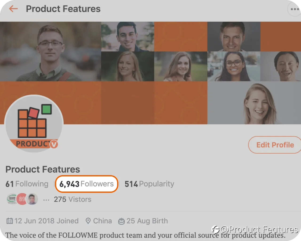 Updated Profile Homepage