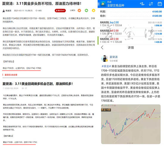 夏黛清：3.12黄金空单完成收割，原油多单策略盈利中！