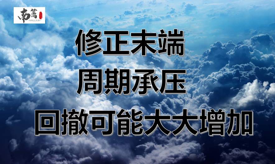 【南篱/黄金】修正末端，周期承压，回撤可能大大增加！