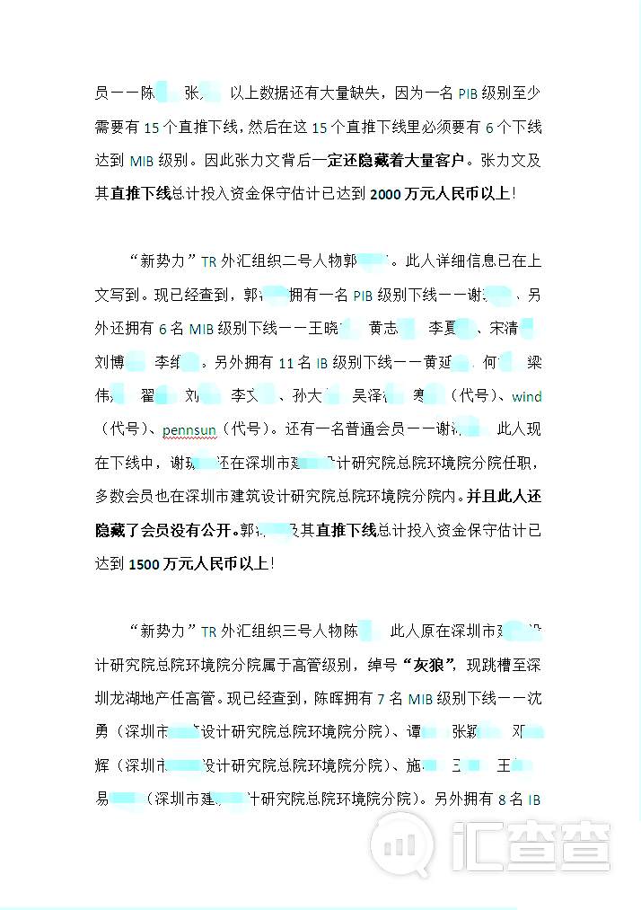 TR外汇主要领导人名单曝光，崩盘信号已释放