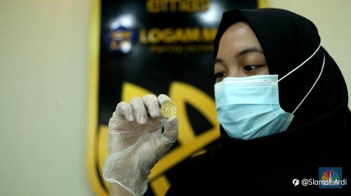 Bitcoin Melesat Lagi! Harga Emas Antam Anjlok 2 Hari Beruntun