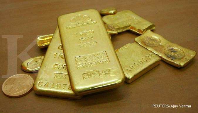 Harga emas terkoreksi pada perdagangan Kamis pagi