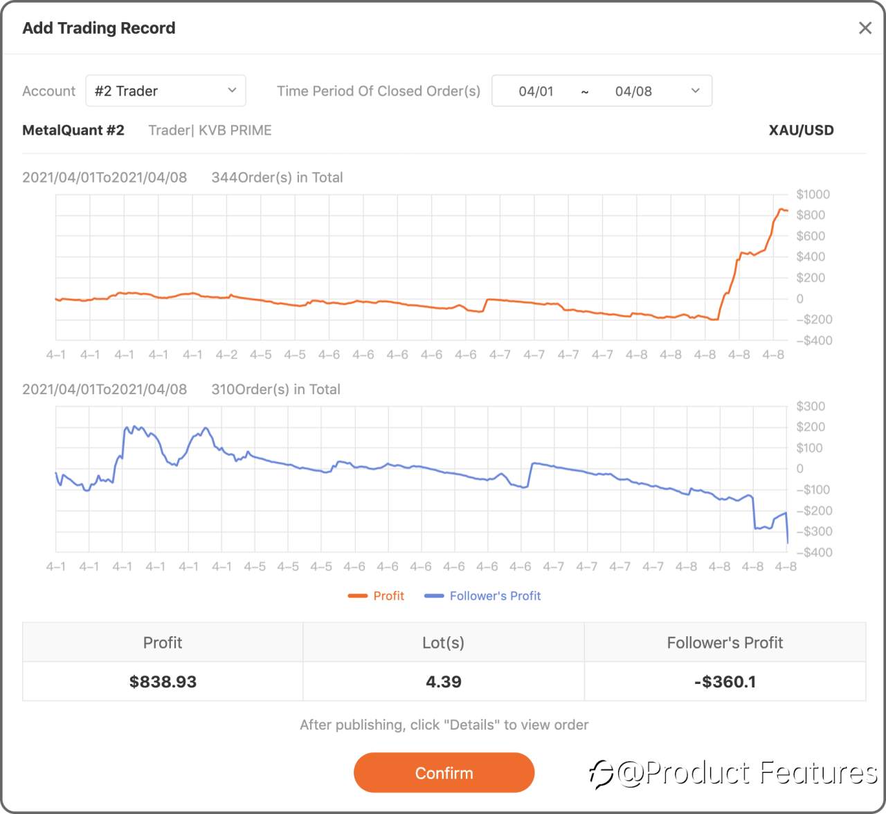 How to Add Trading Order or Trading Record