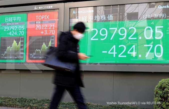 Bursa Asia menguat, terseret sentimen data ekonomi AS yang positif