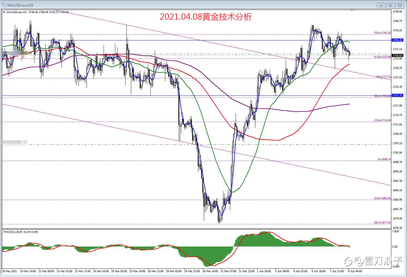 2021.04.08黄金技术分析