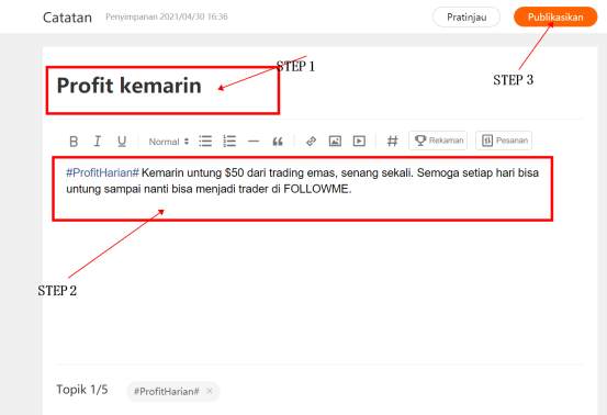 Panduan Publikasikan Catatan