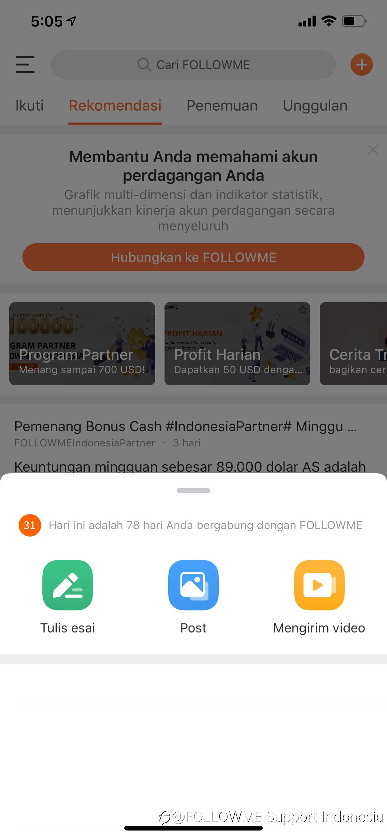 FOLLOWME 6.0 publisikan: profesil, pemfokusan, keasyikan!!