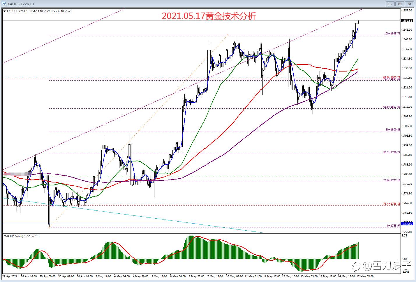 2021.05.17黄金技术分析