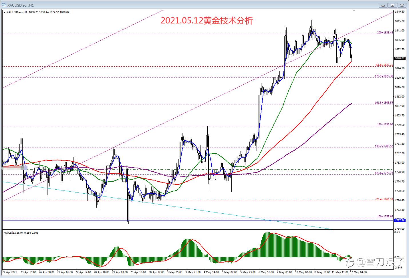 2021.05.12黄金技术分析