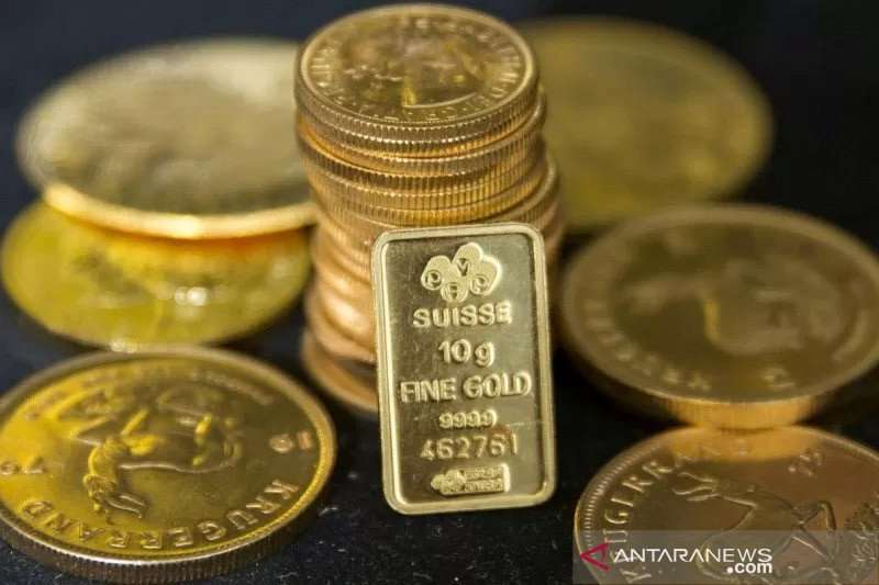 Emas melonjak 24,1 dolar dipicu penurunan imbal hasil dan greenback