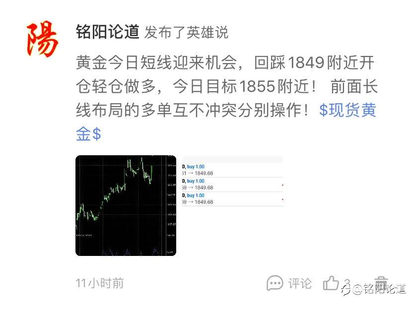 黄金盈利操作