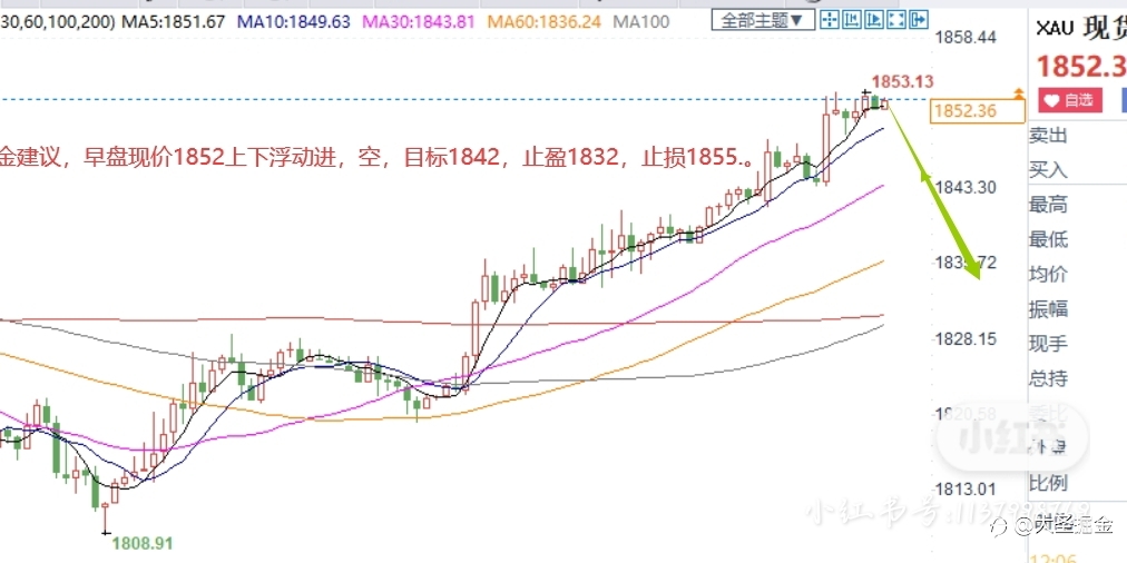 现货黄金建议