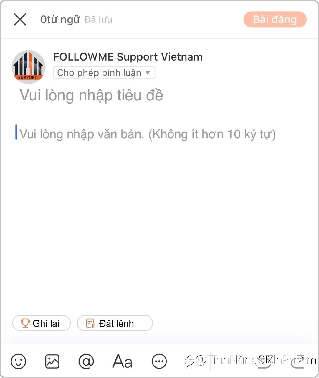Cách thêm Lệnh giao dịch hoặc Hồ sơ giao dịch
