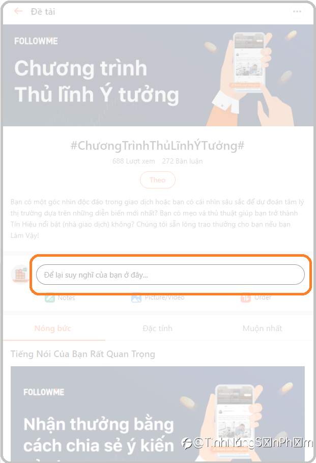 Tính năng Khám phá và Các chủ đề nóng, hấp dẫn