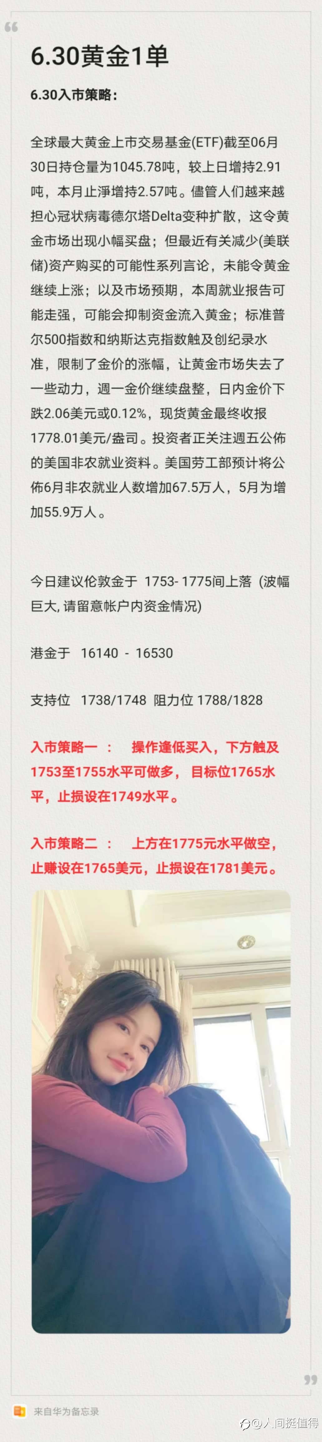 6.30周三,黄金每天一单,看到的朋友一起验证行情策略