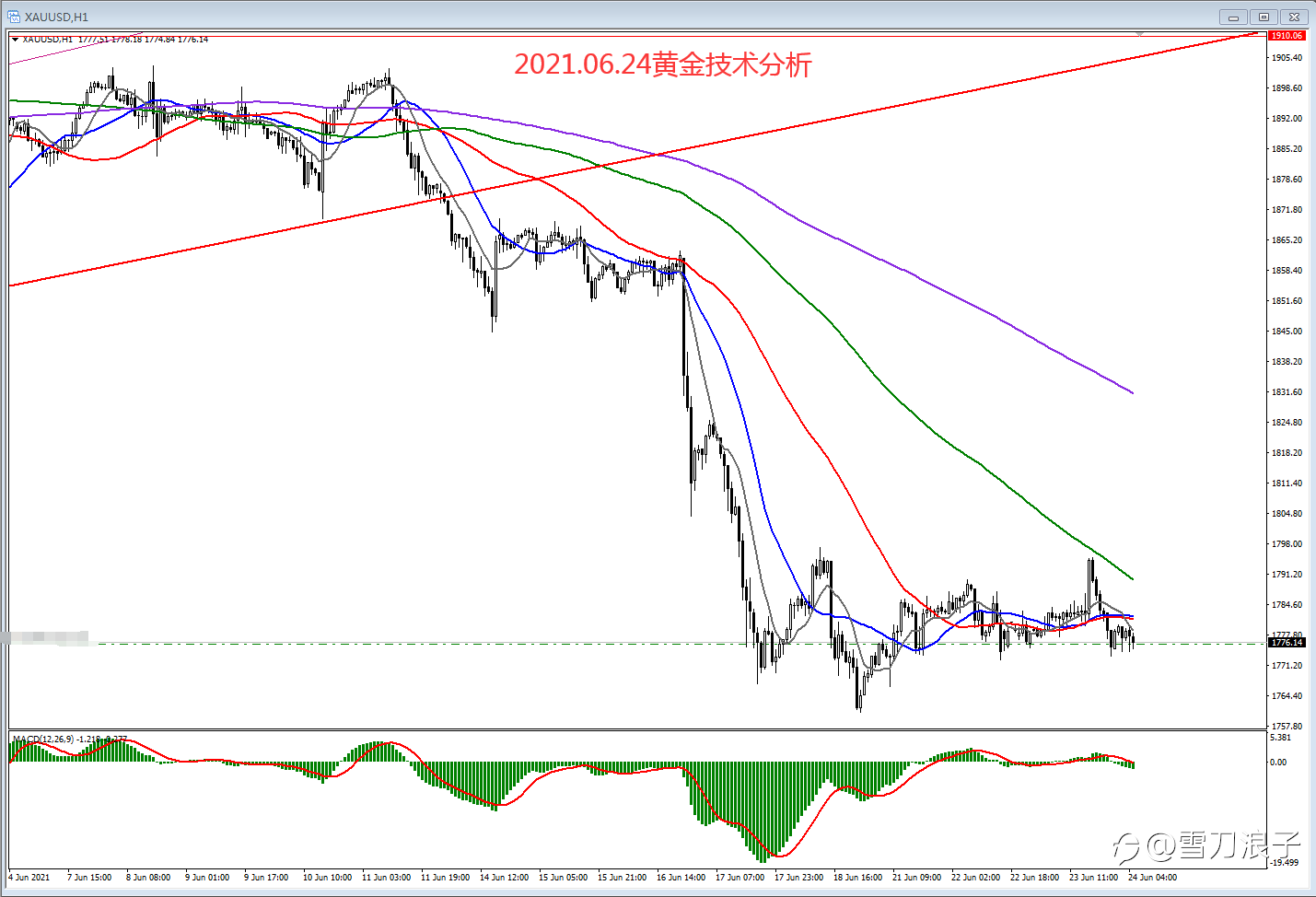 2021.06.24黄金技术分析