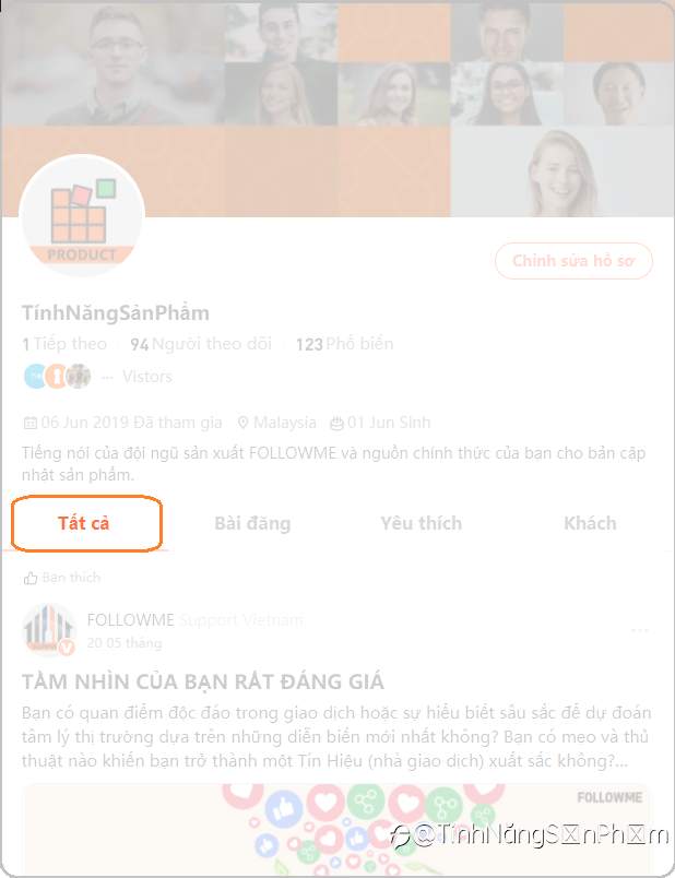 Cập nhật Trang chủ Hồ sơ