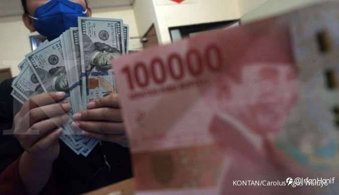 Tengah hari, rupiah melemah 0,01% ke Rp 14.267 per dolar AS
