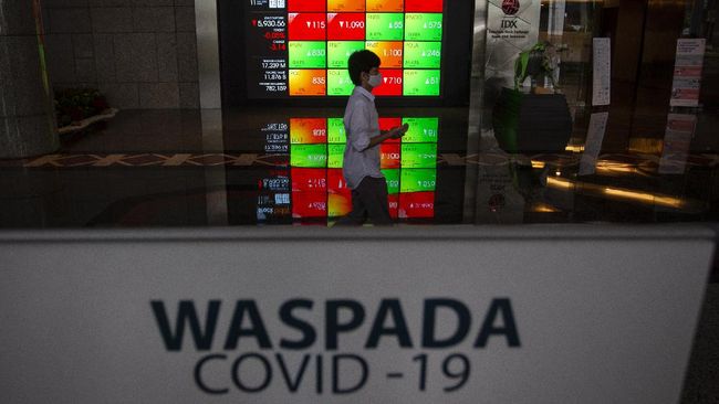 Laju IHSG Dibayangi Lonjakan Kasus Covid-19