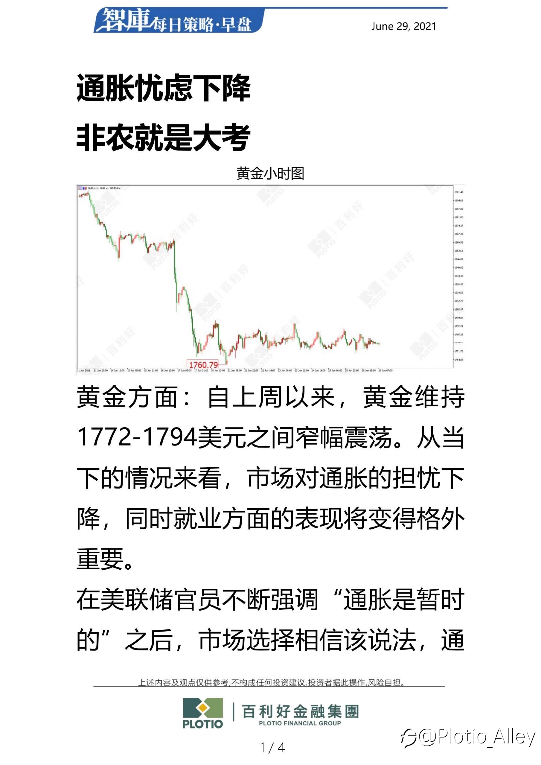 百利好6.29每日早盘