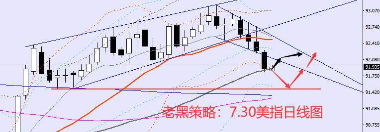 老黑策略：7.30外汇分析策略