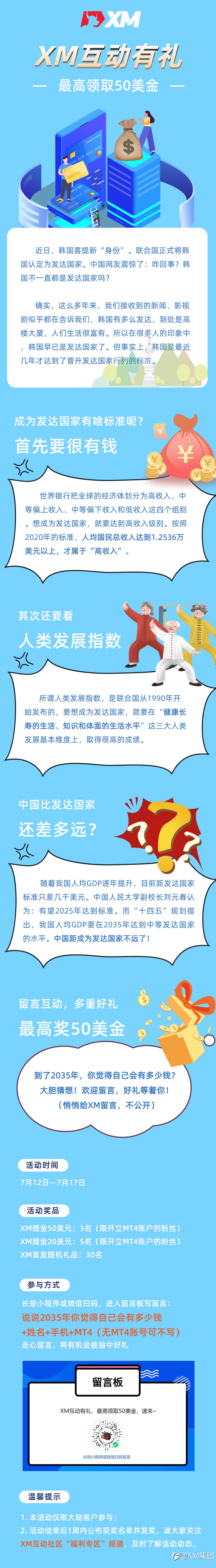 XM互动有礼-最高可领取$50赠金