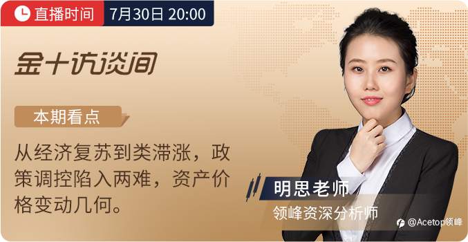 【直播预告】20:00金十访谈间，看明思老师击破通胀玄机！